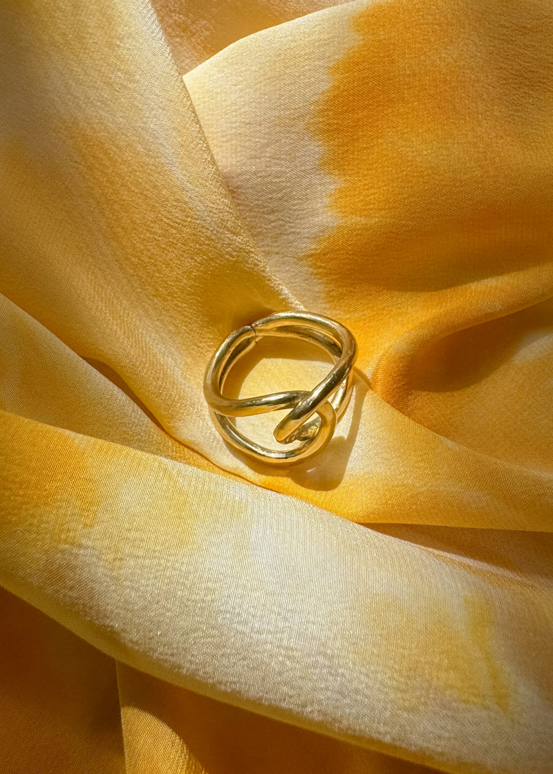 18K Gold Infinity Ring