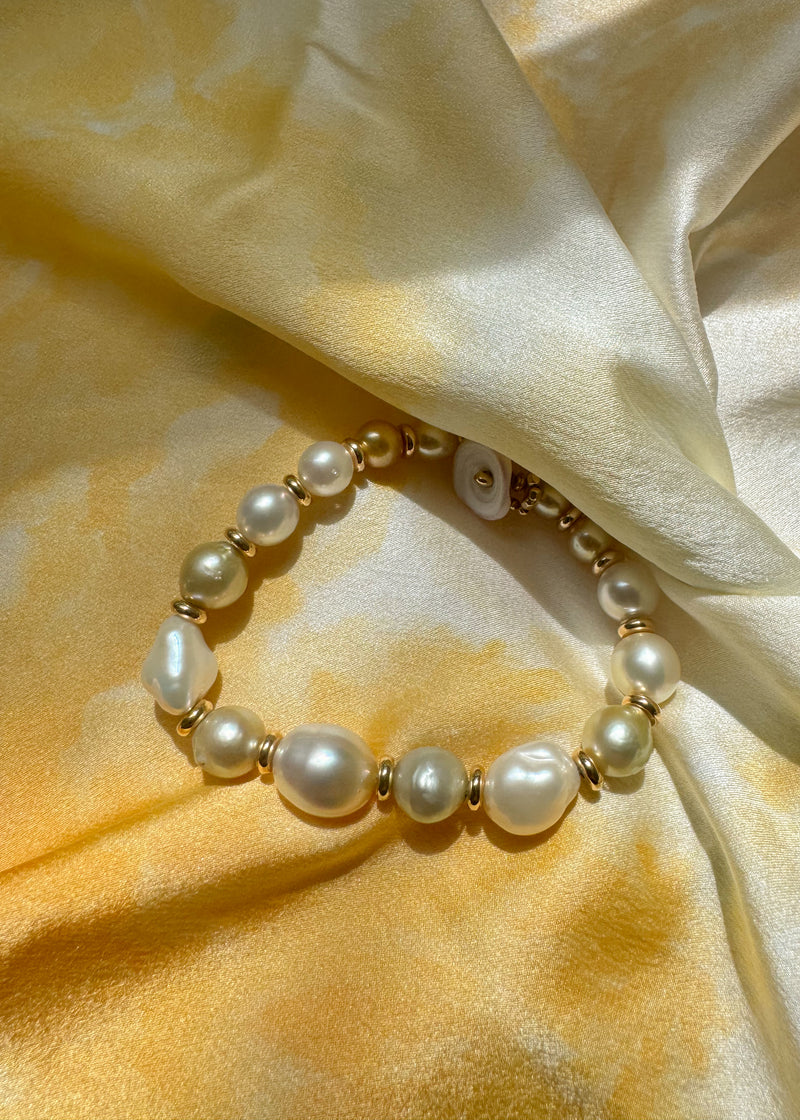 Wabi Sabi Golden South Sea Bracelet