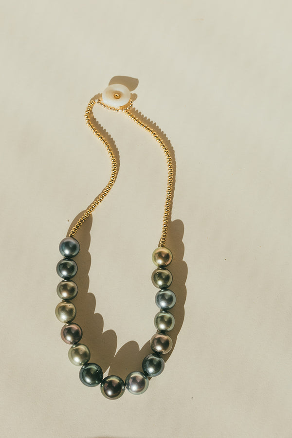 Tahitian Pastel Half Strand Pearl Necklace