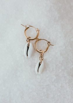 Cowrie Charm Earrings